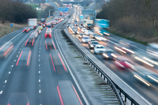 Highway travelers on vacation or holiday and the need for safety is important.