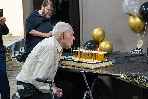 Bob Jesse, a close Buchanan friend, celebrates his 100th birthday!