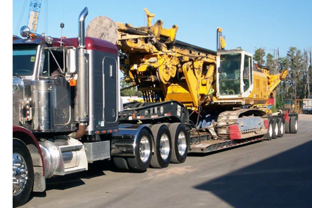 Buchanan has loaded up a piece of mining machinery to be transported from one site to another.