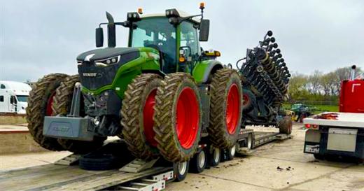 Buchanan Logistics moves a piece of Agricultural equipment for a customer. Buchanan Logistics moves a piece of Agricultural equipment for a customer.