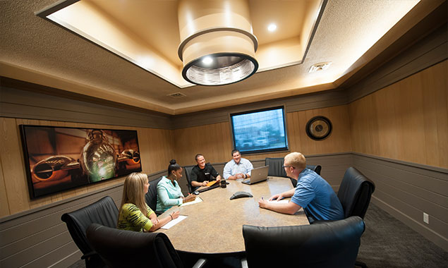 Buchanan leadership sits down with future professionals and future employees.