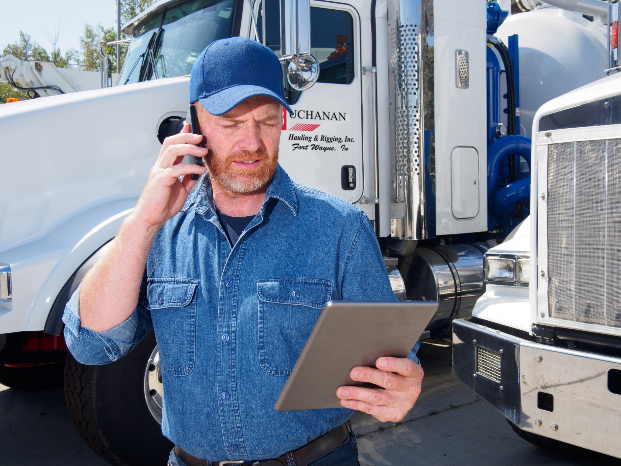 Buchanan Logistics Carrier calling about some questions he has about a load delivery.