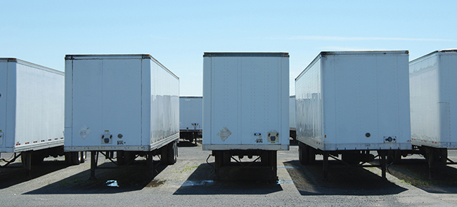 Buchanan Logistics trailers ready to hook up to a drivers truck and deliver freight.