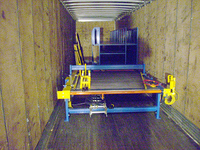 Safety is key when transporting customer's machinery and equipment to specified locations.