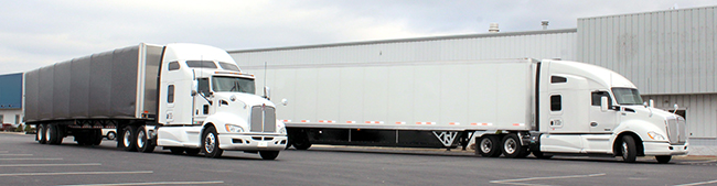 Buchanan Logistics, Inc. utilizes dry van, flatbed, and Conestoga trailers to transport customer freight.