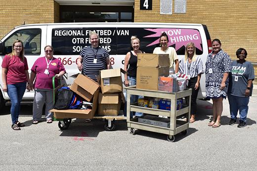 Buchanan Donates Bags and Items to Local Allen County Schools for Low-Income Fort Wayne Students Buchanan Donates Bags and Items to Local Allen County Schools for Low-Income Fort Wayne Students