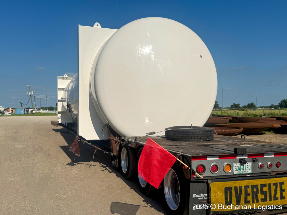 Oversized Aqueous Ammonia Storage Tank Transport