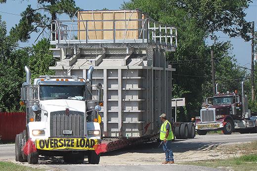 Buchanan team moving an oversized load Buchanan team moving an oversized load