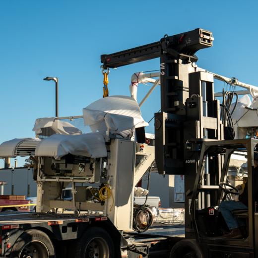 Buchanan Logistics Thermoformer Delivery to Fort W Buchanan Logistics Thermoformer Delivery to Fort W