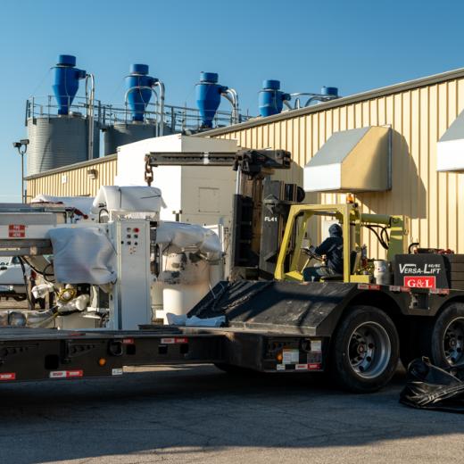 Buchanan Logistics Thermoformer Delivery to Fort W Buchanan Logistics Thermoformer Delivery to Fort W