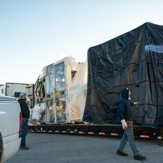 Buchanan Logistics Thermoformer Delivery to Fort W Buchanan Logistics Thermoformer Delivery to Fort W