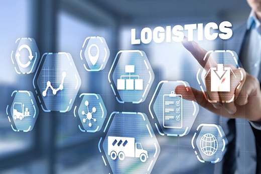 Supply chain logistics professionals coordinating freight transportation for manufacturers and commercial businesses. Supply chain logistics professionals coordinating freight transportation for manufacturers and commercial businesses.